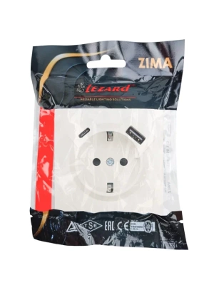 Розетка LEZARD ZIMA Слоновая кость 704-9088-181TC (10шт/120шт)