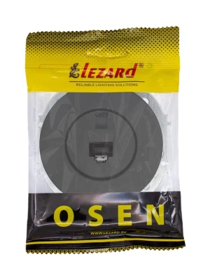 Розетка LEZARD OSEN Черный бархат 743-4288-140 (10шт/120шт)