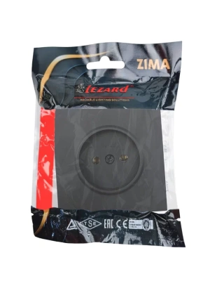 Розетка LEZARD ZIMA Черный бархат 704-4288-121BQC (10шт/120шт)