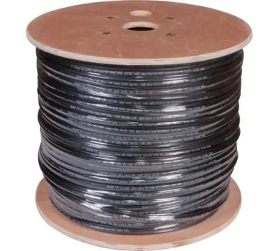 Кабель витая пара REXANT UTP 4PR 24AWG, CAT5e наружный (OUTDOOR) + ТРОС*1 (бухта 305 м)