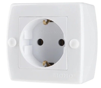 Розетка MONO OCTANS 16 А 250 В Белый 104-010107-117 (12)