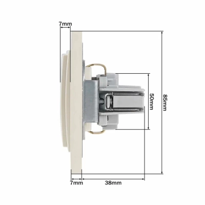 Розетка MONO Despina / Larissa 16 А 250 В Крем 500-001721-117 (12)
