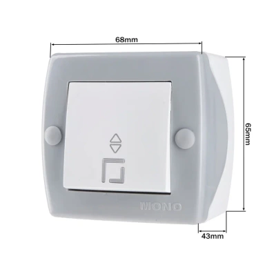 Octans Выкл. 1 кл. прох. Серый  (12)