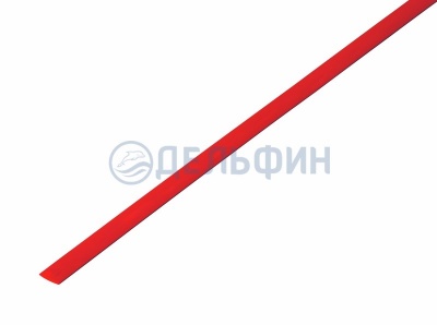 Термоусадочная трубка REXANT 3,5/1,75 мм, красная, упаковка 50 шт. по 1 м