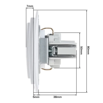 Розетка MONO Despina / Larissa 16 А 250 В Белый 500-001921-117 (12)