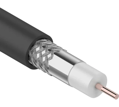 Кабель коаксиальный PROconnect RG-6U, 75 Ом, CCS/Al/Al, 48%, бухта 100 м, черный OUTDOOR