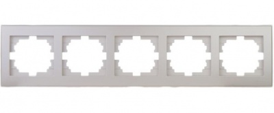 RAIN Рамка 5-ая горизонтальная б/вст жемчужно-белый металлик (10шт/120шт)