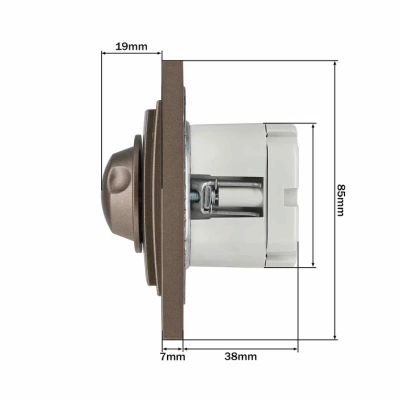 L / D Механизм  Диммер 800 W Бронза  (6)