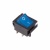 Выключатель клавишный 250V 16А (4с) ON-OFF синий  с подсветкой  REXANT   (10)