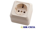 Розетка АБК-СИЛА АЛЬТАИР 16 А 220 В Слоновая кость 5400306 