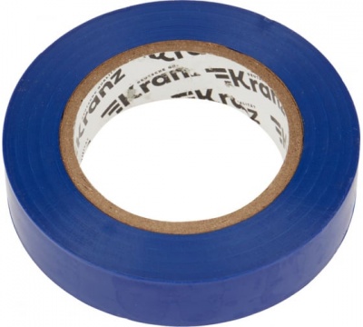 Kranz Изолента ПВХ 0.13х15 мм, 20 м, синяя (10 шт./уп.) KR-09-2605