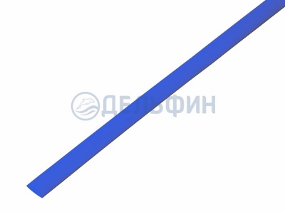 Термоусадочная трубка REXANT 6,0/3,0 мм, синяя, упаковка 50 шт. по 1 м