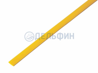 Термоусадочная трубка REXANT 5,0/2,5 мм, желтая, упаковка 50 шт. по 1 м