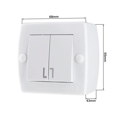 Octans Выкл. 2 кл. Белый  (12)