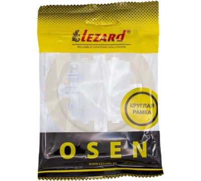 OSEN Рамка 1-ая б/вст Слоновая кость КРУГЛАЯ (20шт/240шт)