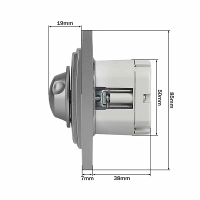 L / D Механизм  Диммер 800 W Серебро  (6)