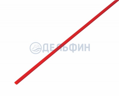 3.0 / 1.5 мм 1м термоусадка красная  (50)  REXANT