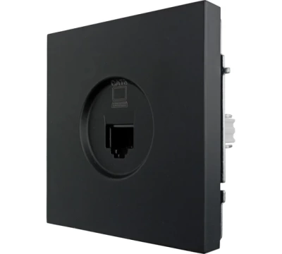 ZIMA Розетка компьютерная RJ45, кат. 6A,  черный бархат (10шт/120шт)