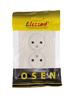 Розетка LEZARD OSEN Слоновая кость 743-9000-128B (10шт/120шт)
