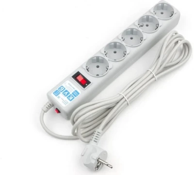 Power Cube Сетевой фильтр PC 5м 5р, сер. 10А/2,2кВт