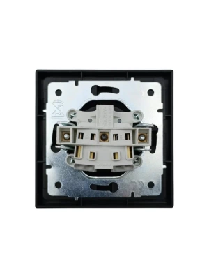 Розетка LEZARD ZIMA Черный бархат 704-4288-121BQC (10шт/120шт)