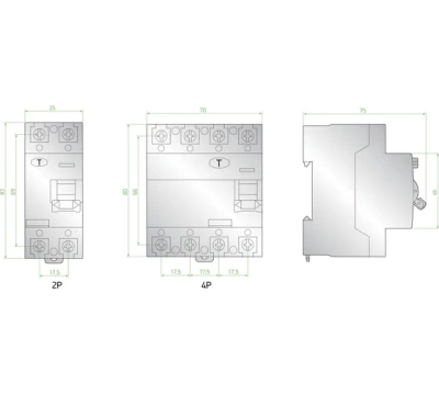 Выключатели дифференциального тока ВДТ (УЗО) AC 2P 30mA 10kA 63A SIGMA ELEKTRIK