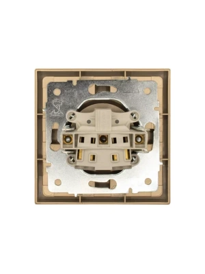 Розетка LEZARD ZIMA Золото 704-3688-121BQC (10шт/120шт)