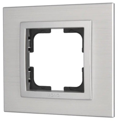 Style Рамка 1-я Серебристая Алюминиевая  (1/5)