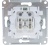 GLOSSA модуль Выключатель 1кл. с подсвет. белый  (20)