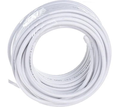 Кабель коаксиальный PROconnect RG-6U, 75 Ом, CCS/Al/Al, 48%, бухта 20 м, белый