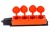 NE-AD Колодка штепсельная 4-гн. с крышкой, с/з, 16А, IP54 (каучук),Оранжевый (1/10/100)